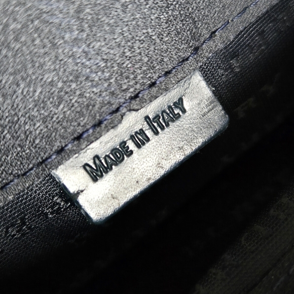 Burberry Nova Check Canvas Leather Handbag (Navy) With COA - Picture 10 of 12